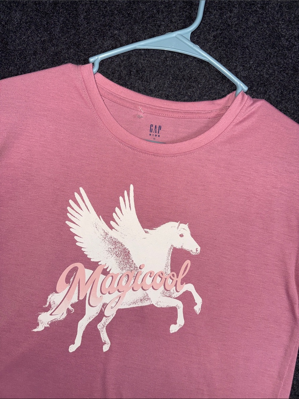 Gap Kids Pink Magicool Pegasus Long Sleeve Sleep Shirt Size 14 Flame Resistant